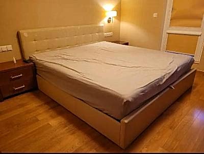 фото До Перетяжка изголовья кровати