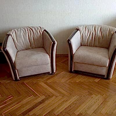 Перетяжка мягких кресел